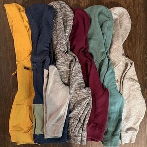 Toddler Assorted Color Hoodies, Set of 6